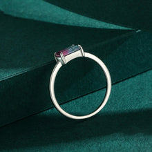 Laden Sie das Bild in den Galerie-Viewer, Pink Blauer Ring aus Silber