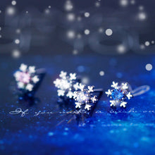Laden Sie das Bild in den Galerie-Viewer, Schneeflocken Ohrstecker aus Silber