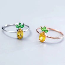 Laden Sie das Bild in den Galerie-Viewer, Ananas Ring aus Silber
