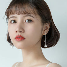 Laden Sie das Bild in den Galerie-Viewer, Seestern-Muschel Ketten Ohrstecker aus Silber