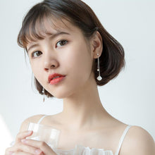 Laden Sie das Bild in den Galerie-Viewer, Seestern-Muschel Ketten Ohrstecker aus Silber