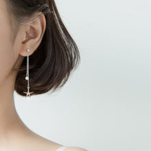 Laden Sie das Bild in den Galerie-Viewer, Seestern-Muschel Ketten Ohrstecker aus Silber