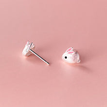 Laden Sie das Bild in den Galerie-Viewer, Hasen Ohrstecker aus Silber