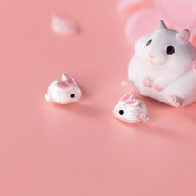 Laden Sie das Bild in den Galerie-Viewer, Hasen Ohrstecker aus Silber