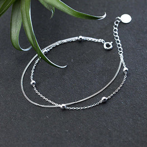 Mehrlagigies Kugel Armband aus Silber