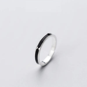 Black Silver Ring