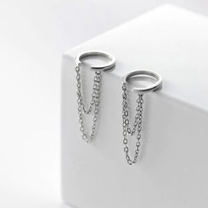 Silver Chain Earrings