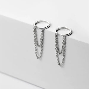 Silver Chain Earrings