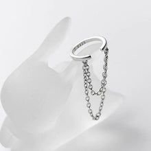 Load image into Gallery viewer, Silver Chain Earrings
