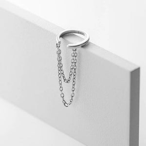 Silver Chain Earrings