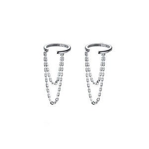 Silver Chain Earrings