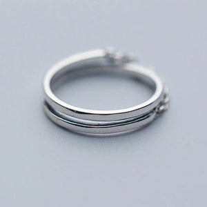 Ketten Ring aus Silber