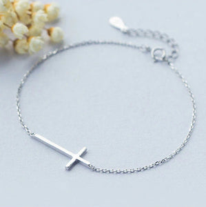 Christliches Kreuz Armband aus Silber