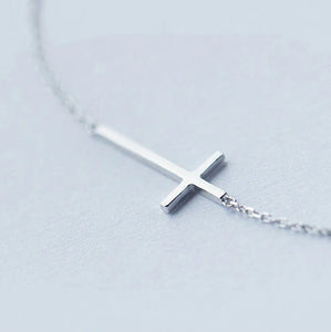 Christliches Kreuz Armband aus Silber