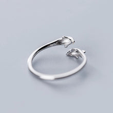 Load image into Gallery viewer, Silver Dolphin Ring
