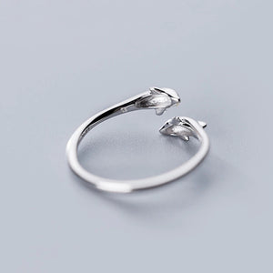 Silver Dolphin Ring