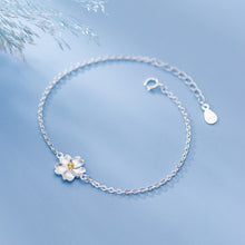 Load image into Gallery viewer, Blumen Armband aus Silber
