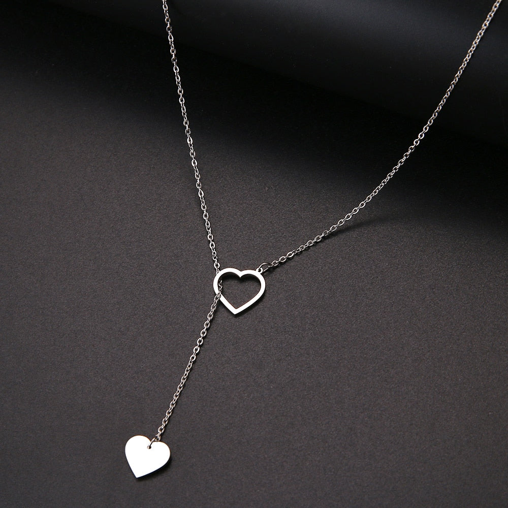 Double Heart Necklace