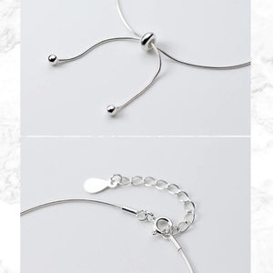 Silver Ribbon Bracelet