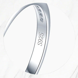 Zirkonia Band Ring aus Silber