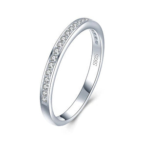 Zirkonia Band Ring aus Silber