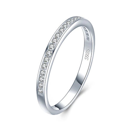 Zirkonia Band Ring aus Silber