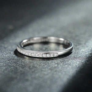 Zirkonia Band Ring aus Silber