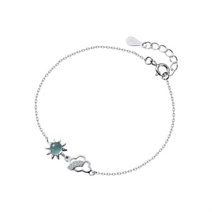 Wolken Sonnen Armband aus Silber