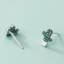 Laden Sie das Bild in den Galerie-Viewer, Kaktus Ohrstecker aus Silber
