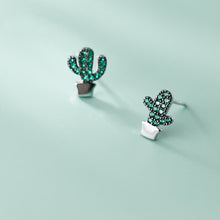 Laden Sie das Bild in den Galerie-Viewer, Kaktus Ohrstecker aus Silber
