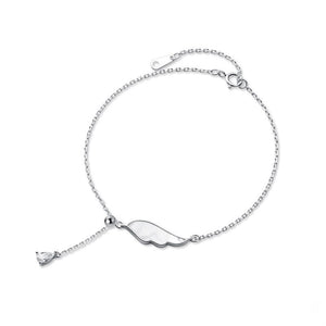 Flügel Armband aus Silber