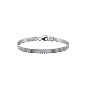 Spitzenmuster Armband aus Silber