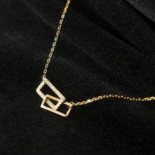 Load image into Gallery viewer, Rectangle Necklace made of Silver
