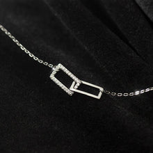 Load image into Gallery viewer, Rectangle Necklace made of Silver
