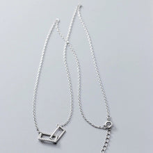 Load image into Gallery viewer, Rectangle Necklace made of Silver
