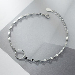 Ring-Ketten Armband aus Silber