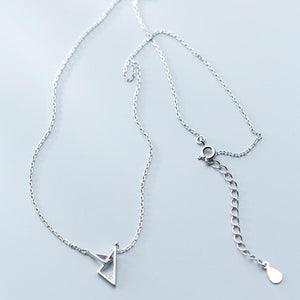 Silver Triangle Necklace