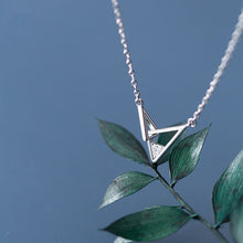 Load image into Gallery viewer, Silver Triangle Necklace
