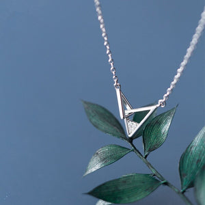 Silver Triangle Necklace